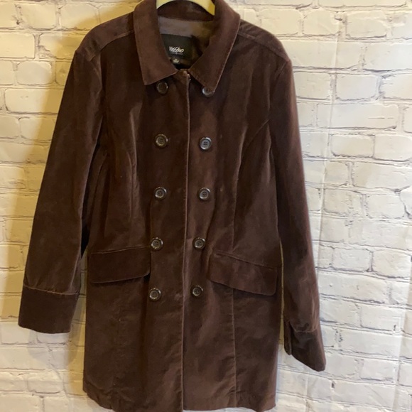 Mossimo Supply Co. Jackets & Blazers - Double breasted Velvet  Brown Pea Coat